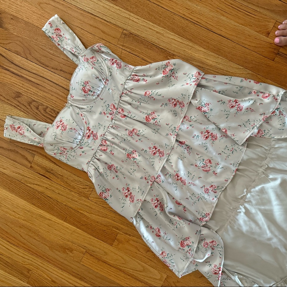 WEWOREWHAT tiered high low dress